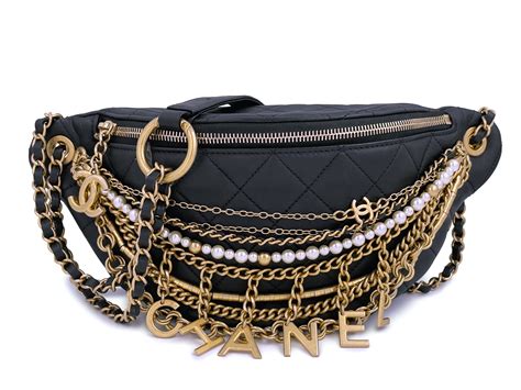 chanel chain waist pouch